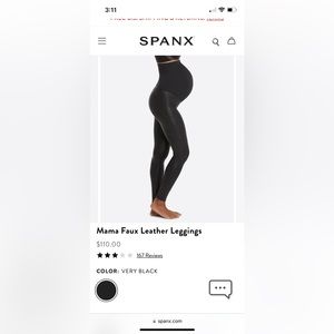 Mama Faux Leather Leggings